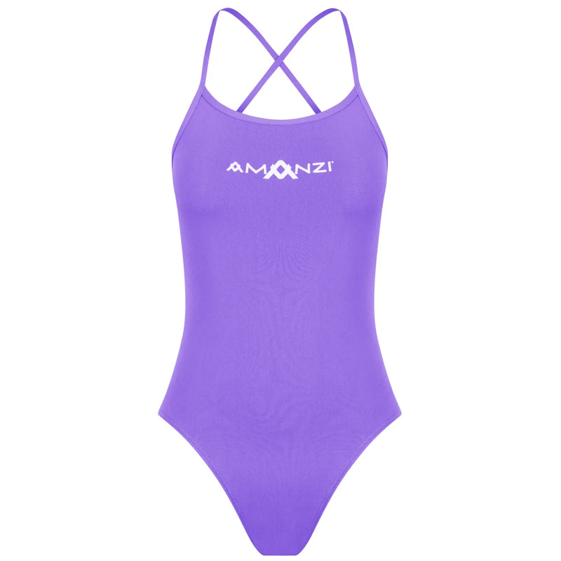 Amanzi - Violet Tie Back Ladies One Piece Swimsuit