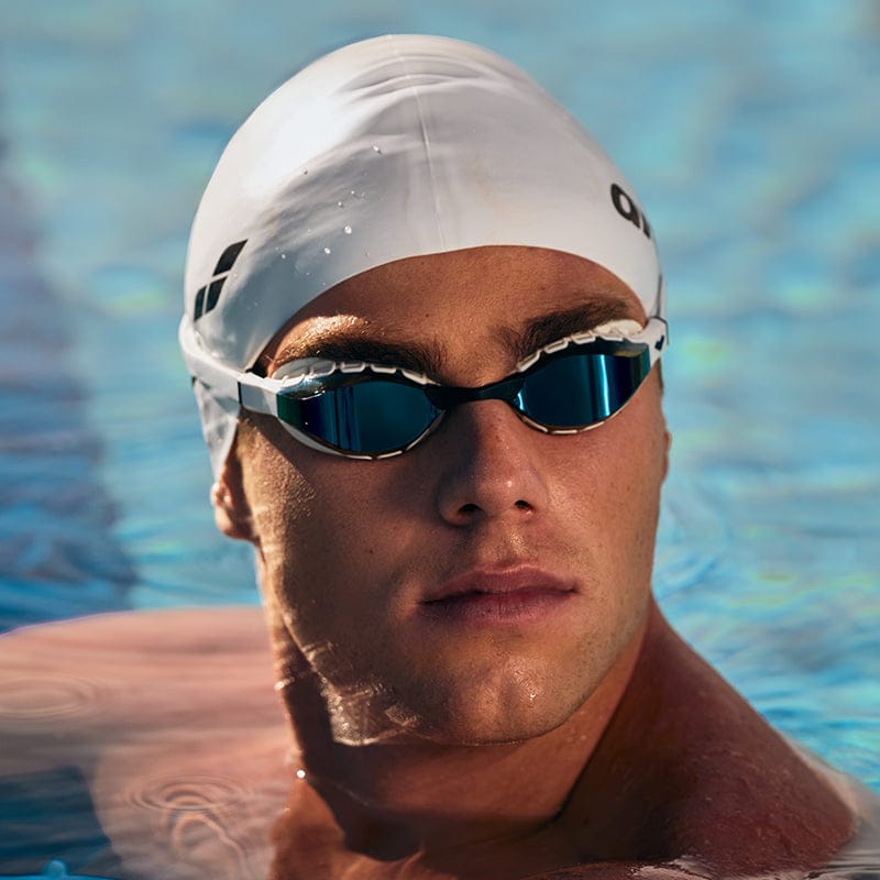 Arena - Air Sonic Mirror Racing Goggles - Blue/White
