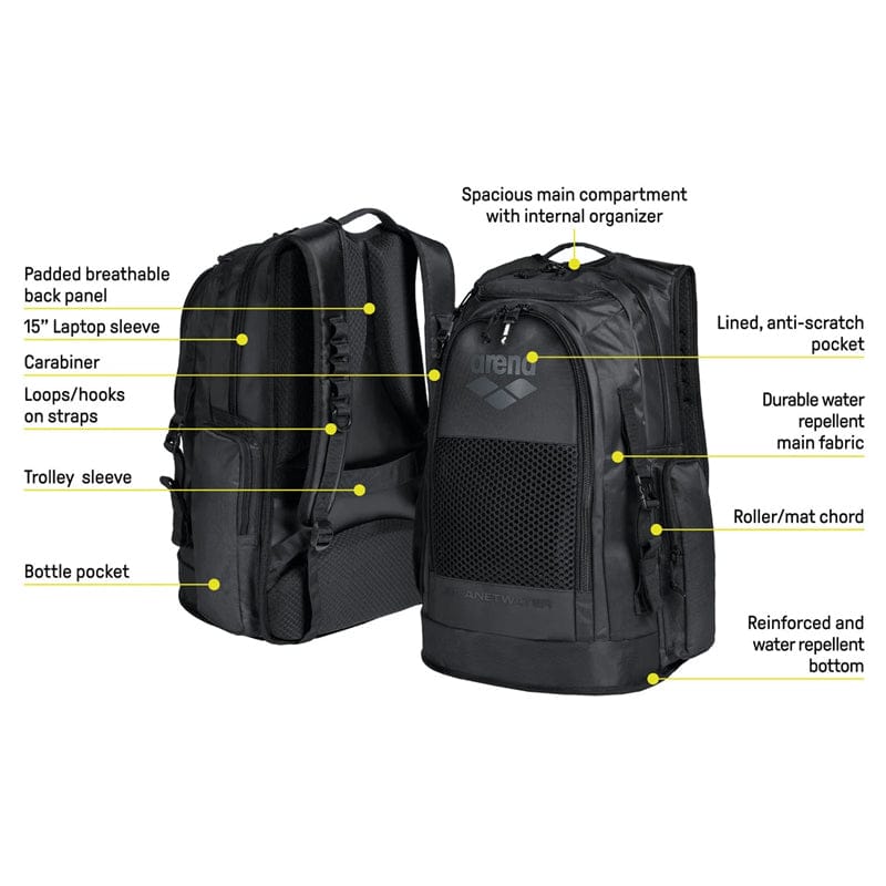 Arena - All Set Backpack 45L - Black
