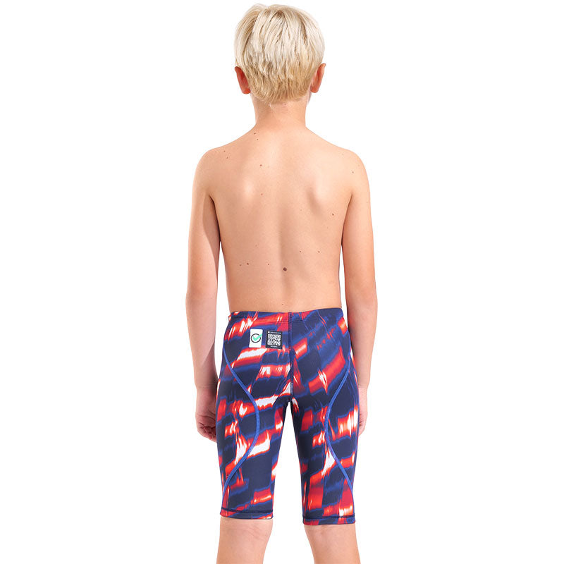 Arena - Aqua Gleam Limited Edition Boys Powerskin ST Next Jammers – Red/White/Blue