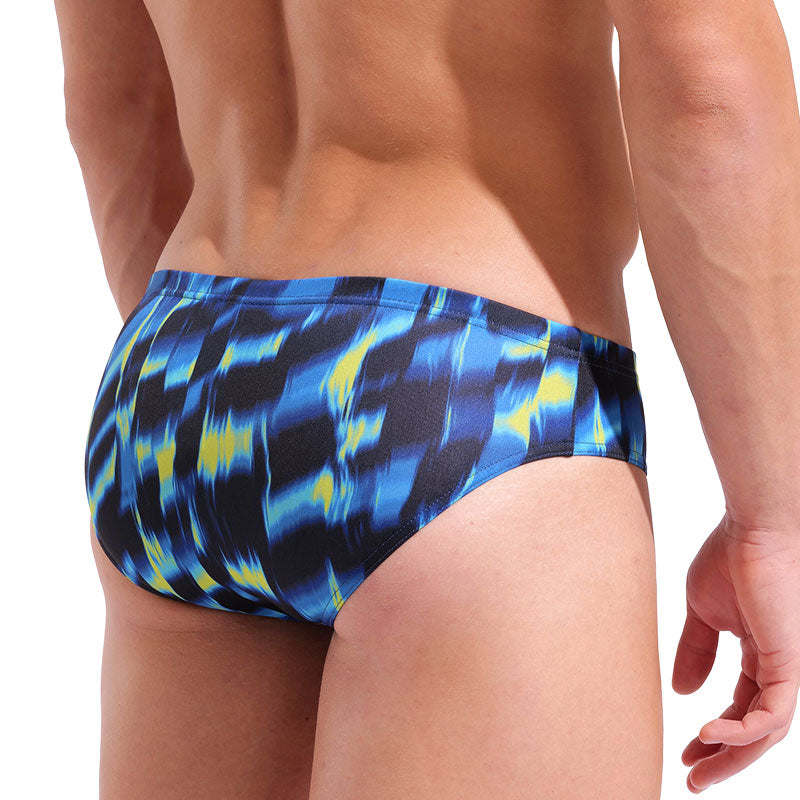 Arena - Aqua Gleam Limited Edition Men's Wave Swim Brief - Black/Multi