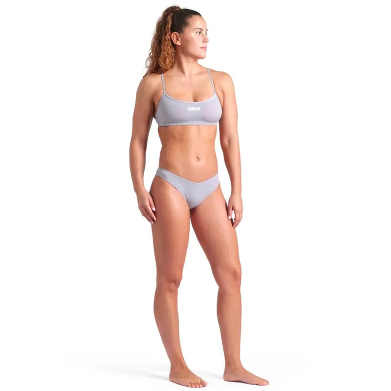 Arena - Bandeau Solid Bikini Two-Piece Ladies Swimsuit - Sea/White