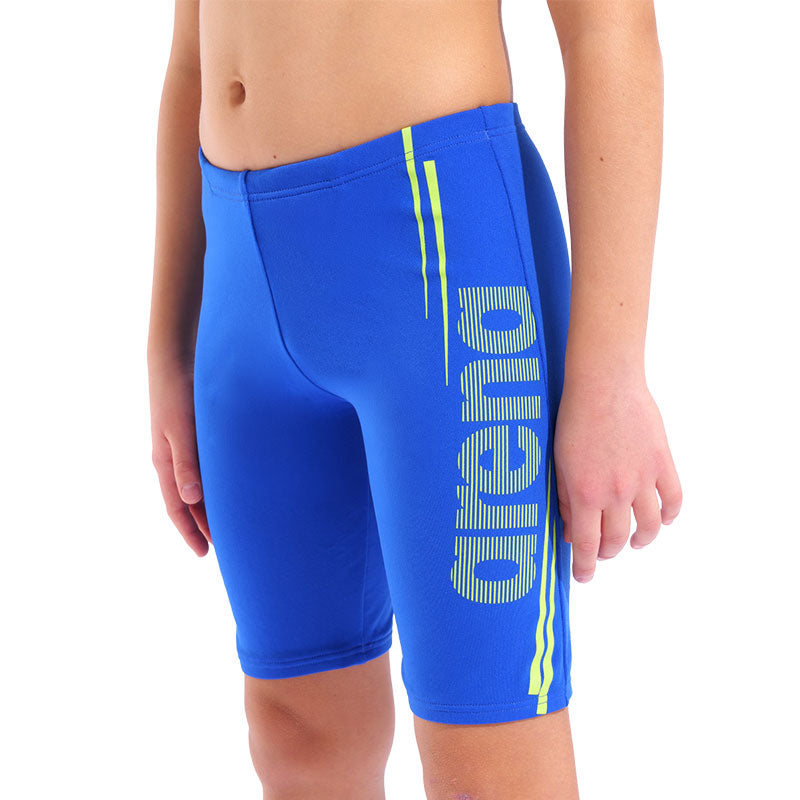 Arena - Bold Boy's Swim Jammer - Neon Blue/Artic Lime