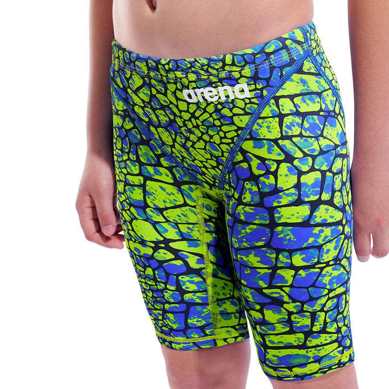 Arena - Boys Powerskin ST Next Snakeskin Jammers – Snake/Green