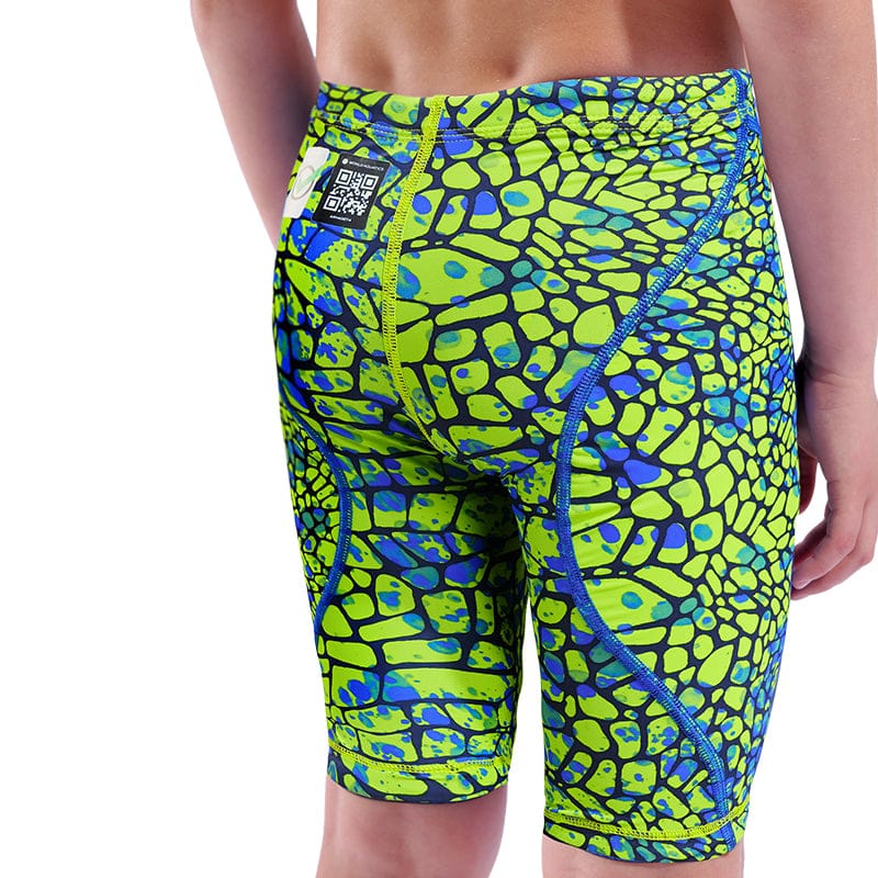 Arena - Boys Powerskin ST Next Snakeskin Jammers – Snake/Green