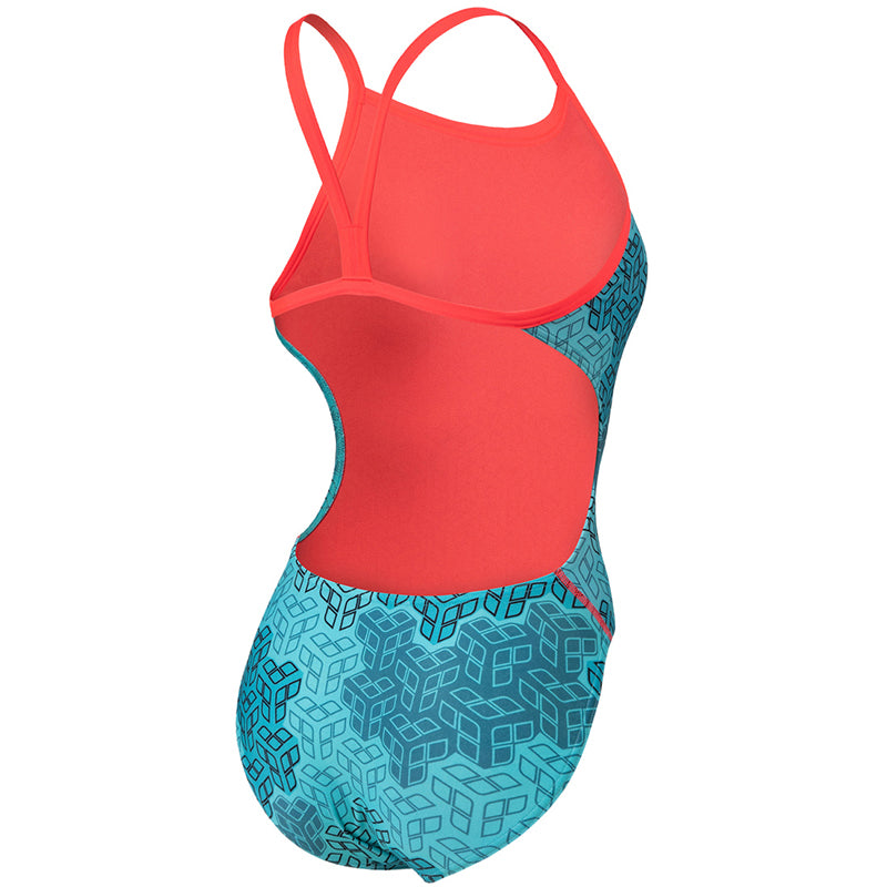 Arena - Camo Kikko Challenge Back Ladies Swimsuit - Red/Multi