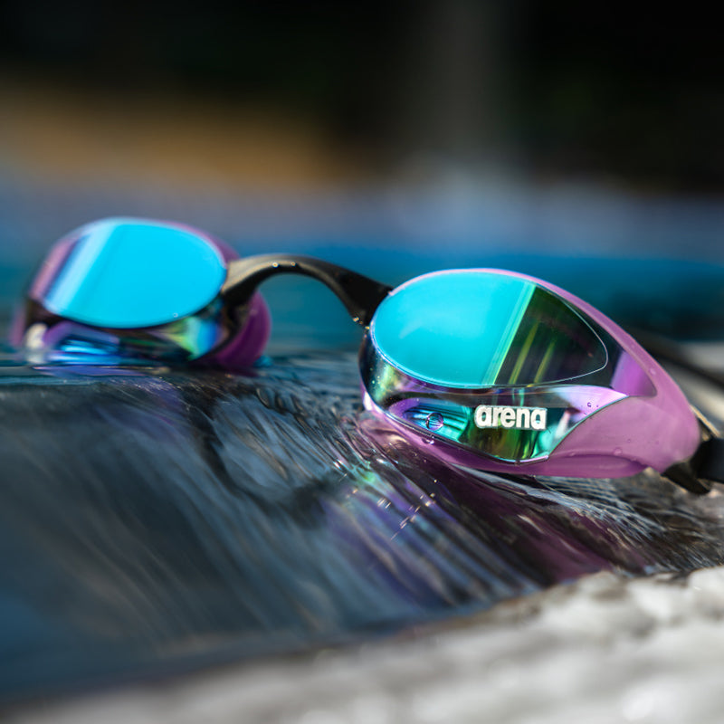 Arena - Cobra Core Swipe Mirror Goggle - Emerald/Plum/Black