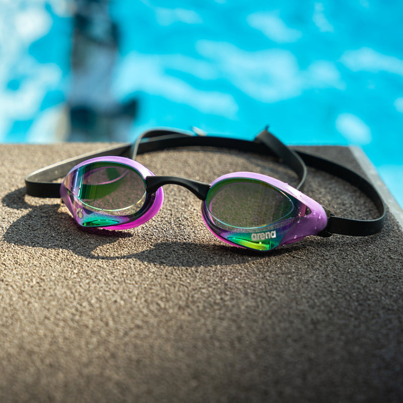 Arena - Cobra Core Swipe Mirror Goggle - Emerald/Plum/Black