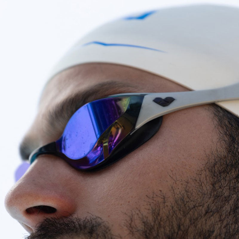 Arena - Cobra Edge Swipe Mirror Goggle - Blue/Silver/Black