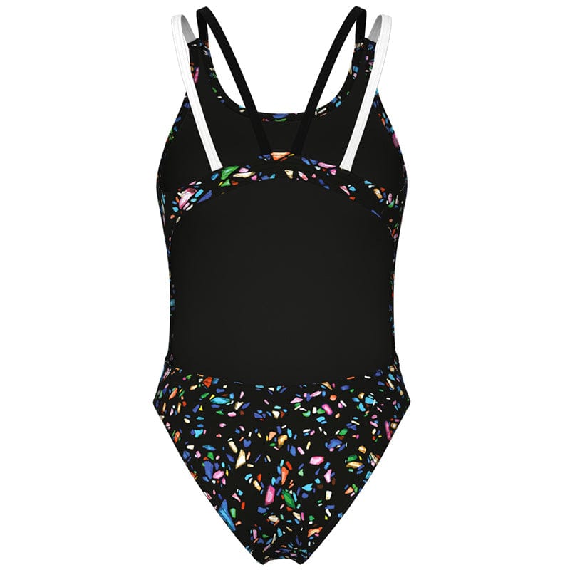 Arena - Confetti Swim Tech Multi Back Ladies Swimsuit - Black/Multi