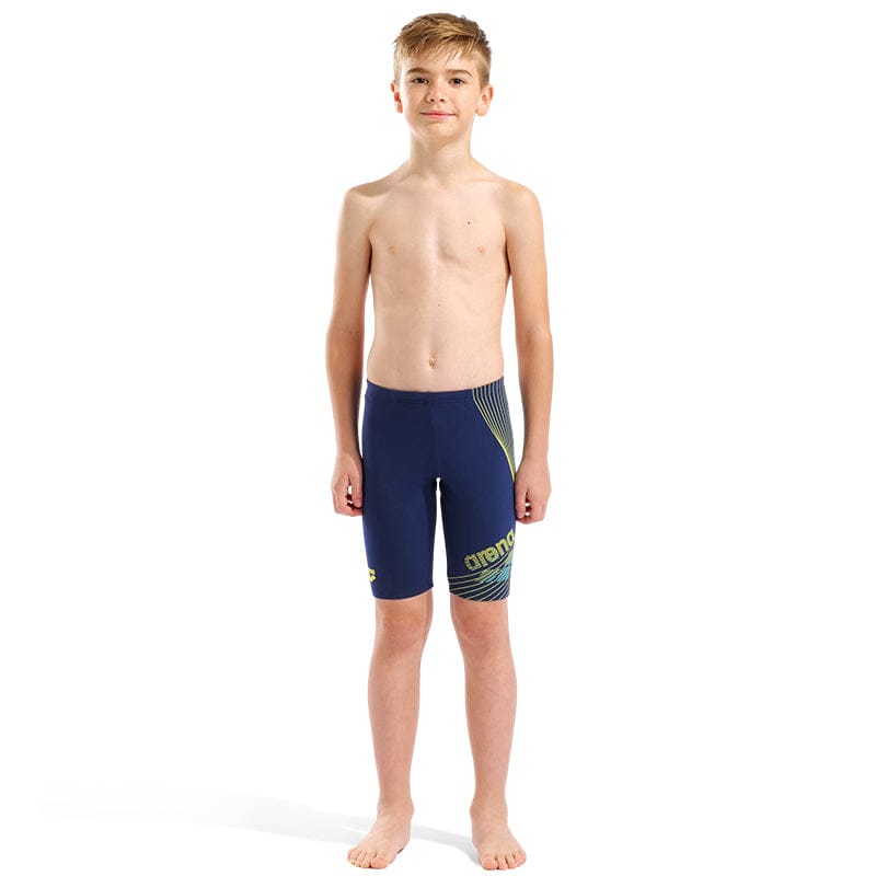 Arena - Design Swim Boy's Jammer - Navy-Yellow Star/Water