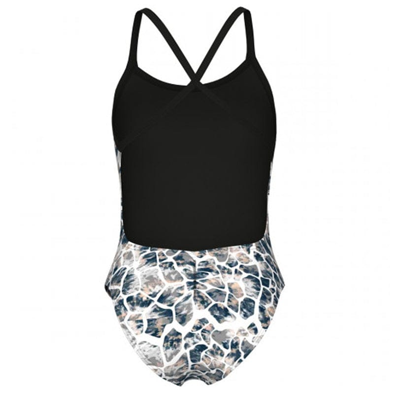 Arena - Earth X Cross Back Ladies Swimsuit - Black/White Multi