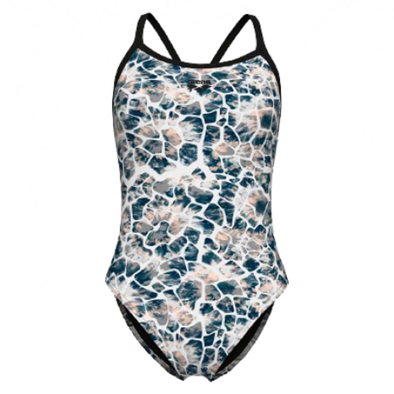 Arena - Earth X Cross Back Ladies Swimsuit - Black/White Multi