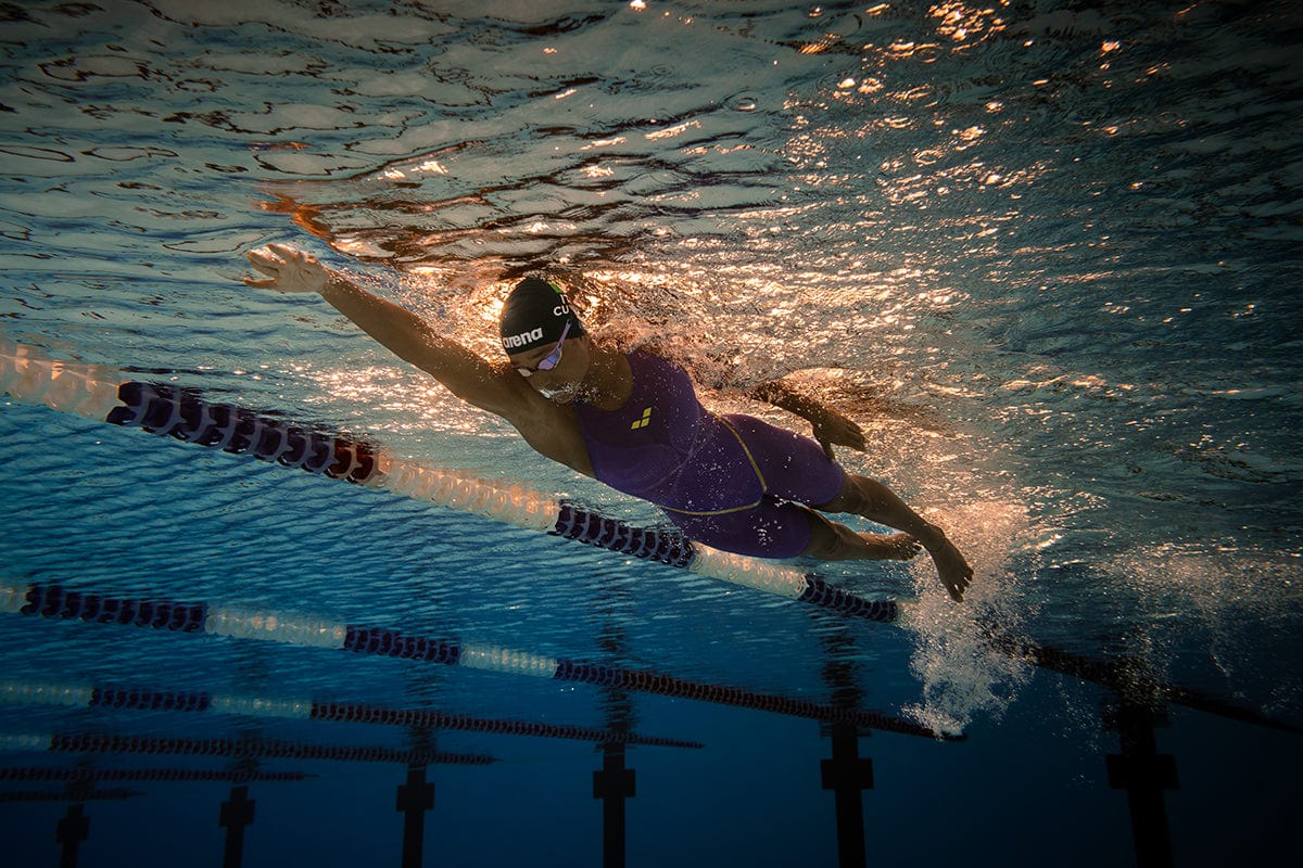 Arena - Eclipse Glare Limited Edition Powerskin Primo Women's Open-Back – Dusk/Coral