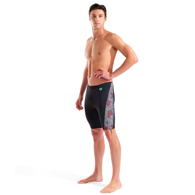 Arena - Geometry Men's Jammer - Black/Multi