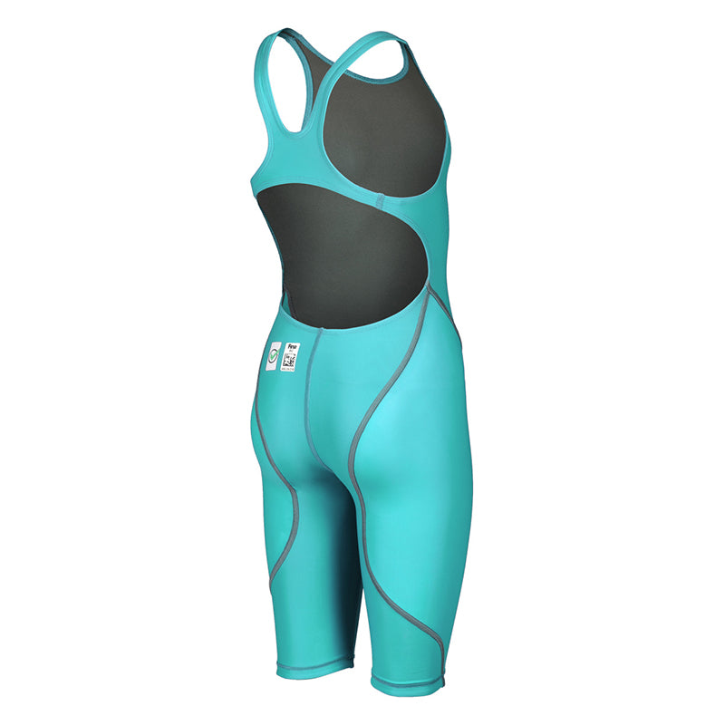 Arena - Girls’ Powerskin ST Next Open Back - Aquamarine