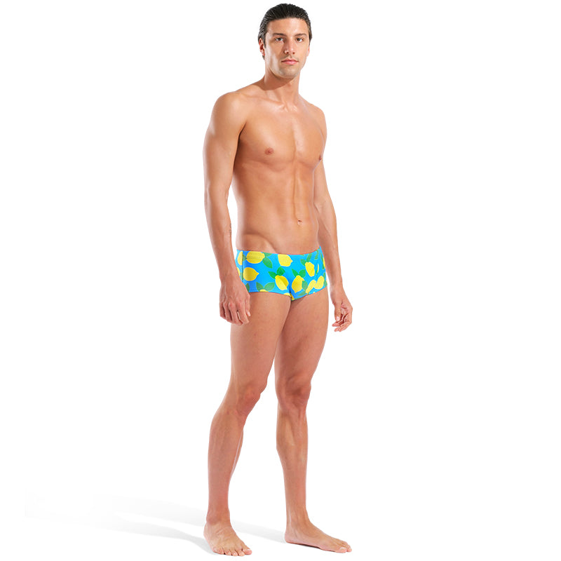 Arena - Juicy Fruits Lemons Low Waist Men's Swim Short - Turquoise/Multi