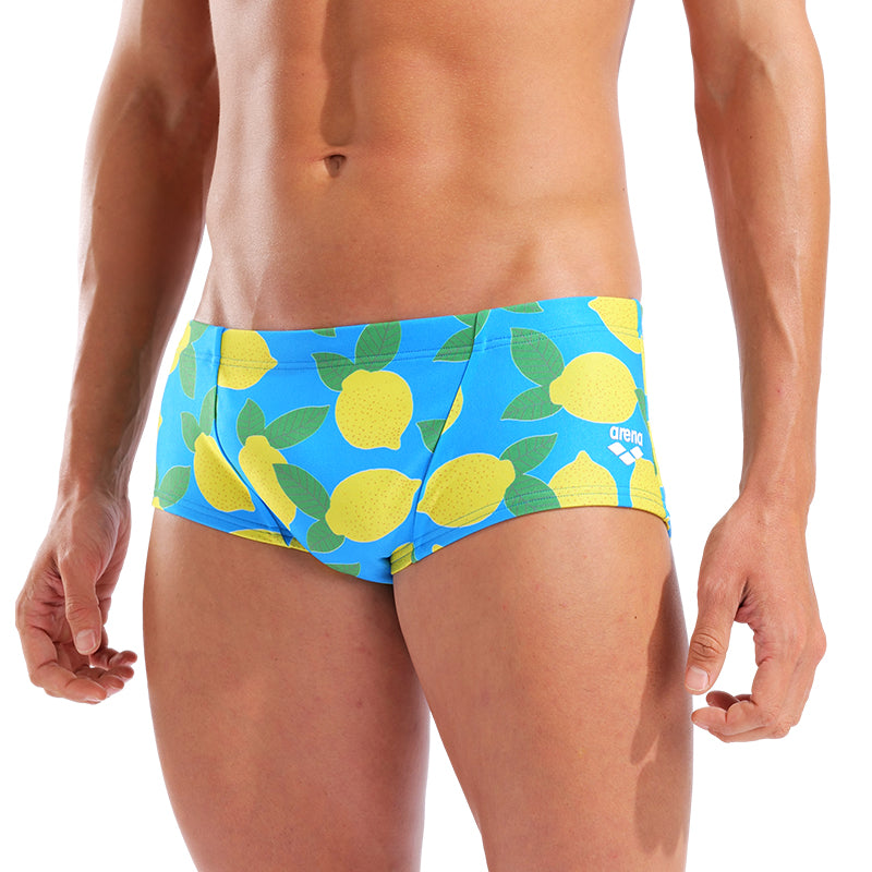 Arena - Juicy Fruits Lemons Low Waist Men's Swim Short - Turquoise/Multi