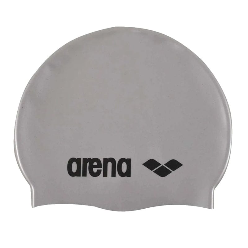 Arena - Junior Classic Silicone Swim Cap - Silver-Black