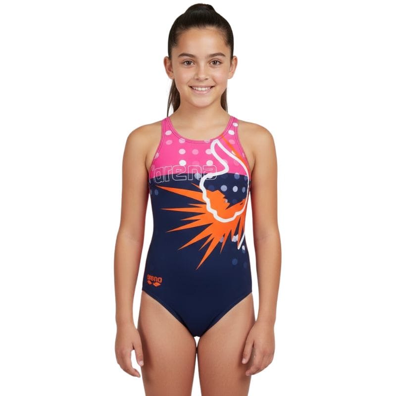 Arena - Like Swim Pro Back Junior Swimsuit - Navy/Mango