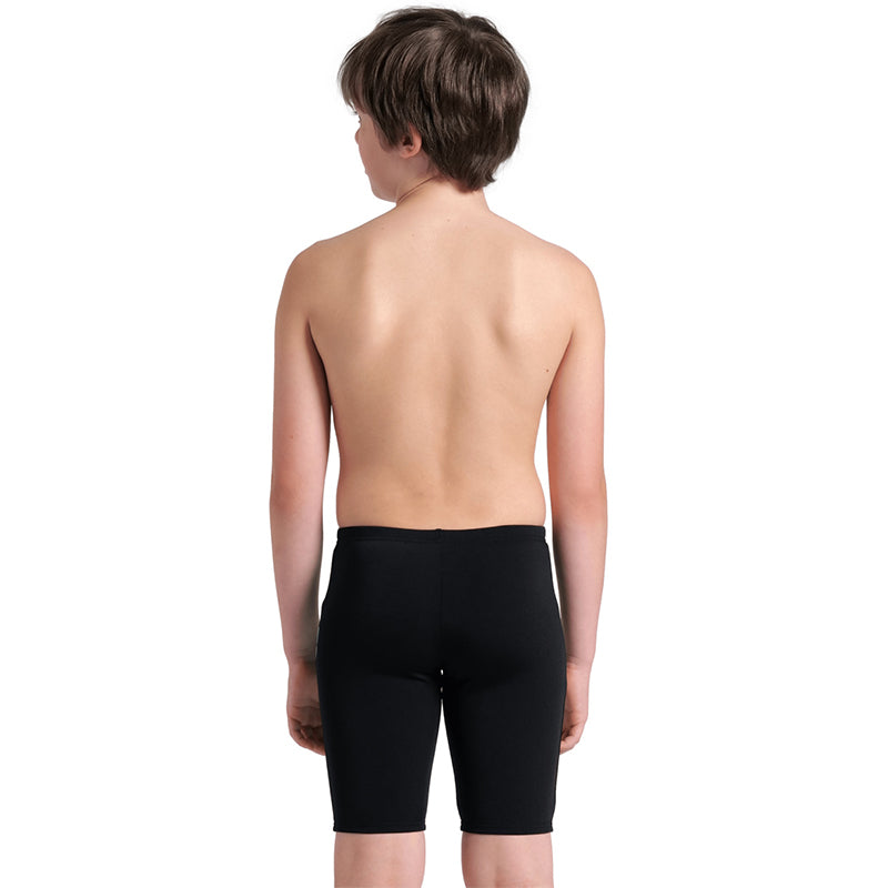 Arena - Logo Graphic Foam Boy's Jammer - Black/Soft Green