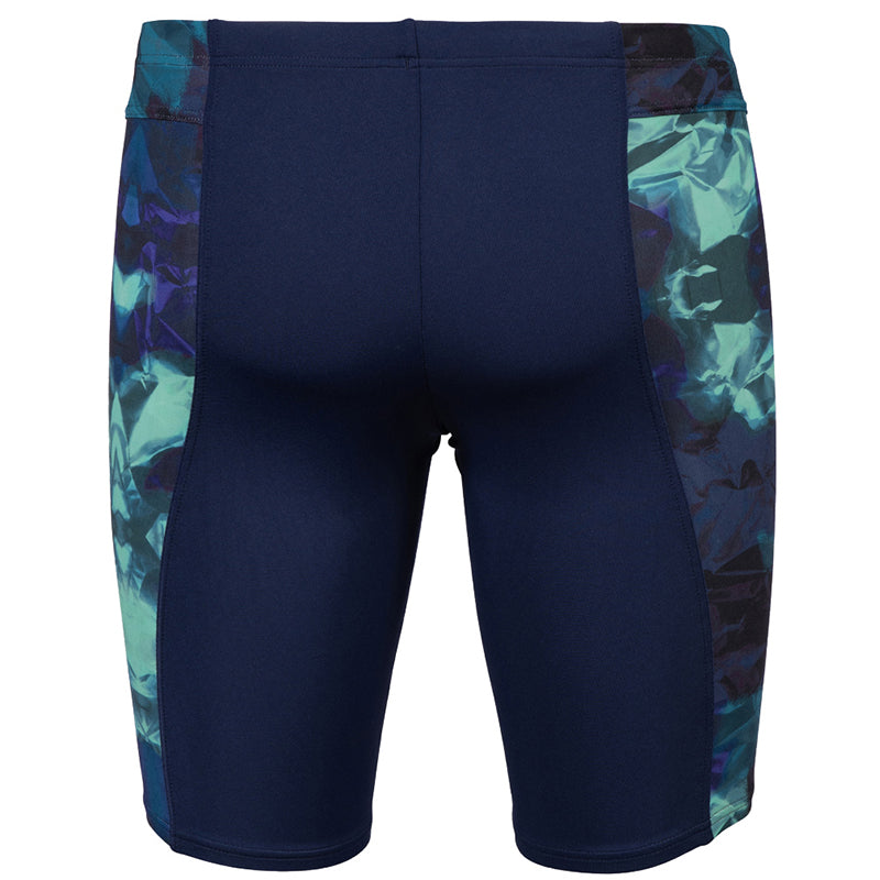 Arena - Men’s Hero Camo Print Swim Jammer - Navy/Green Lake Multi