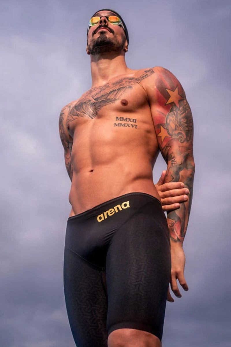 Arena - Men's Powerskin Carbon-Glide Jammers - Black/Gold