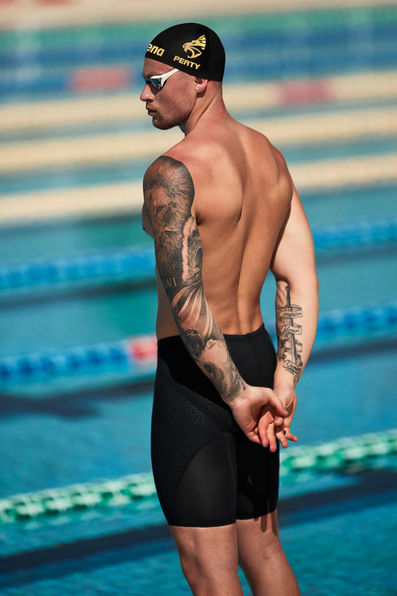 Arena - Men's Powerskin Carbon-Glide Jammers - Black/Gold