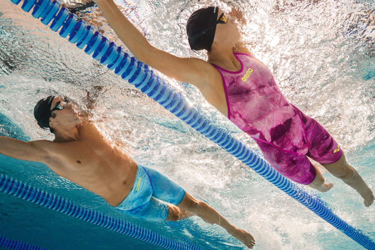 Arena - Men's Powerskin Carbon Glide Tie-Dye Jammers – Cobalt