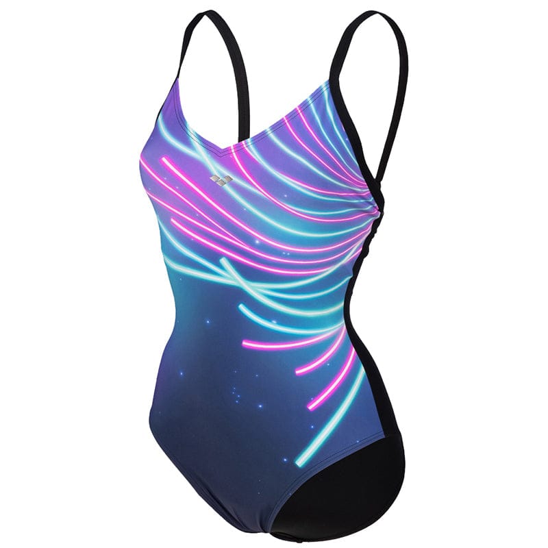 Arena - Michela Lightcross Back Ladies Bodylift Swimsuit - Black/Multi