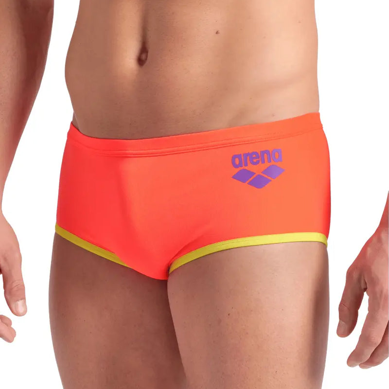 Arena - One Biglogo Low Waist Men's Short - Coral/Green