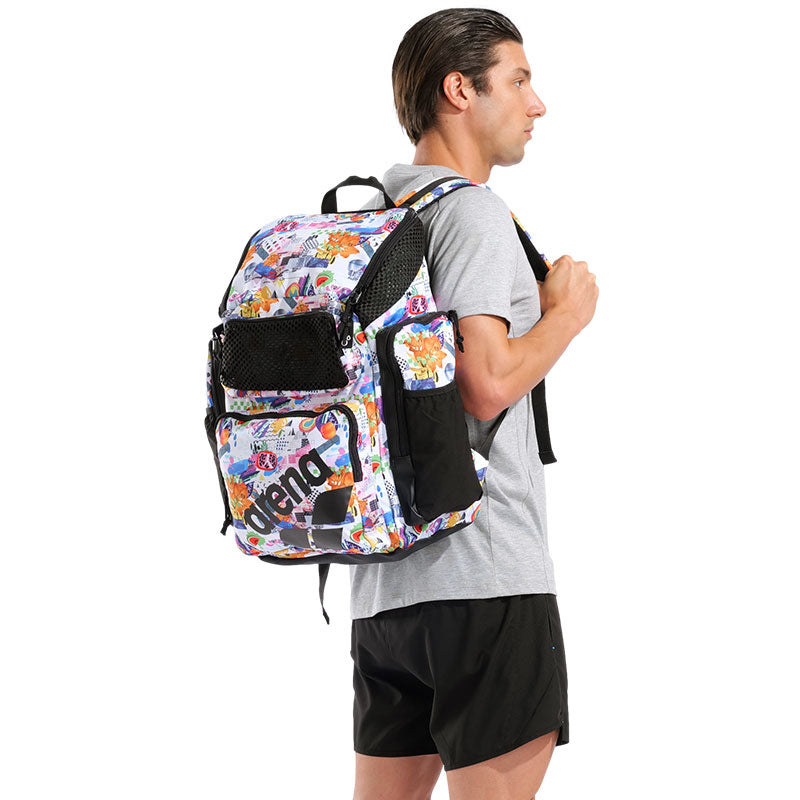 Arena - One Go Backpack Allover 45L - Collage