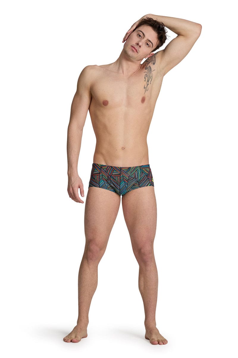Arena - Overview Men’s Low-Waist Shorts - Black/Multi