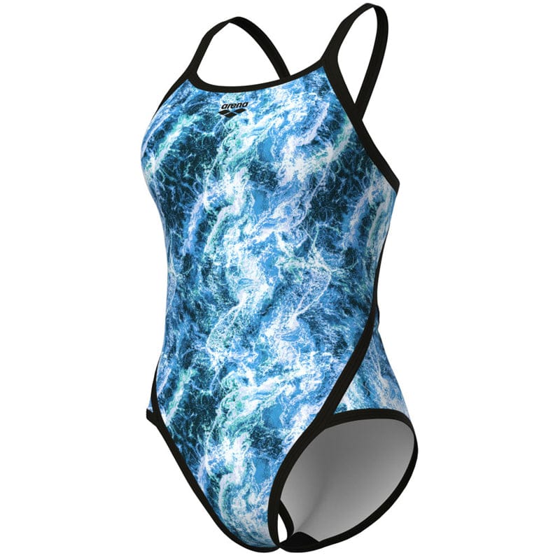 Arena - Pacific Super Fly Back Ladies Swimsuit - Black/Blue Multi