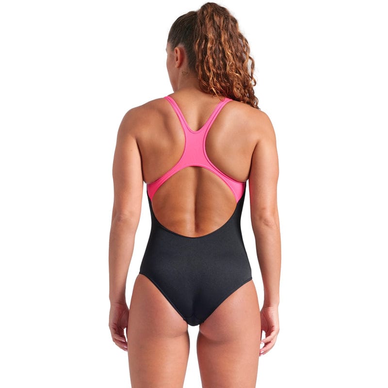 Arena - Poseidonia Swim Pro Back Ladies Swimsuit - Black/Pink
