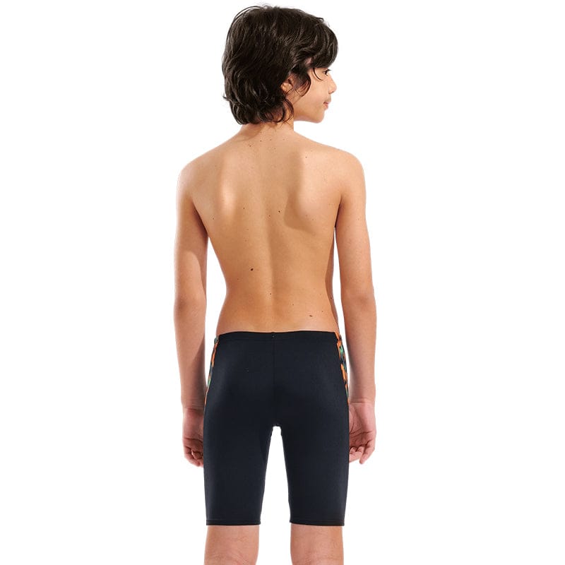 Arena - Print Swim Boy's Jammer - Black/Orange Multi