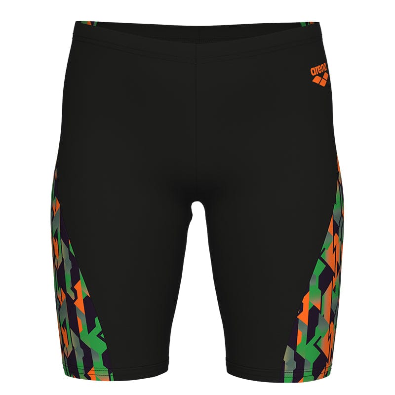 Arena - Print Swim Boy's Jammer - Black/Orange Multi