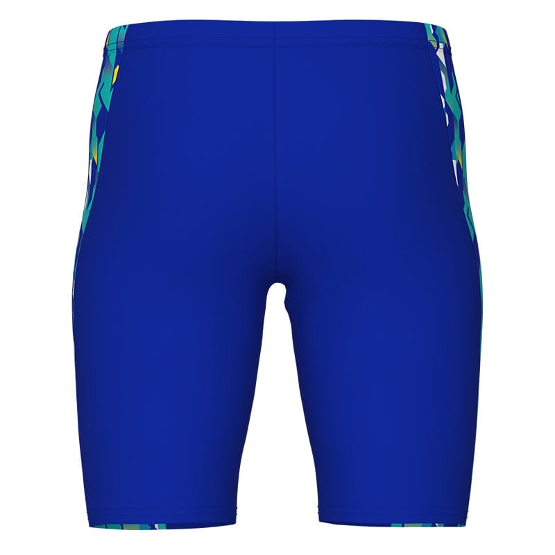 Arena - Print Swim Boy's Jammer - Neon Blue/Yellow Multi