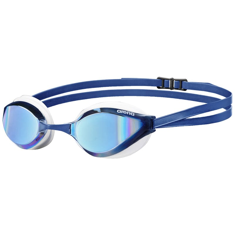 Arena - Python Mirror Goggles - Blue Mirror/White