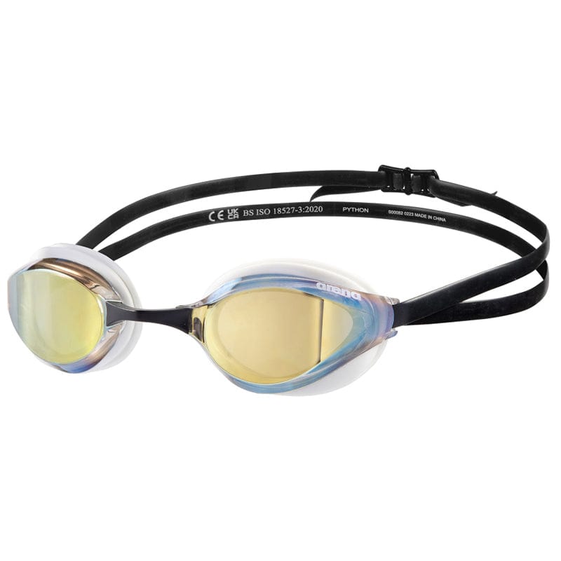 Arena - Python Mirror Goggles - Gold/White/Black