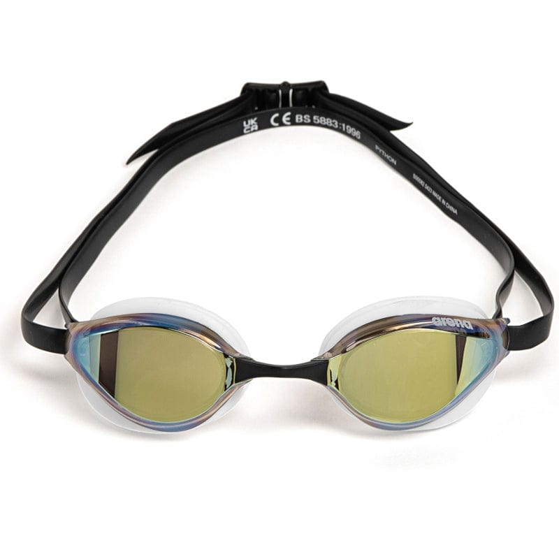 Arena - Python Mirror Goggles - Gold/White/Black