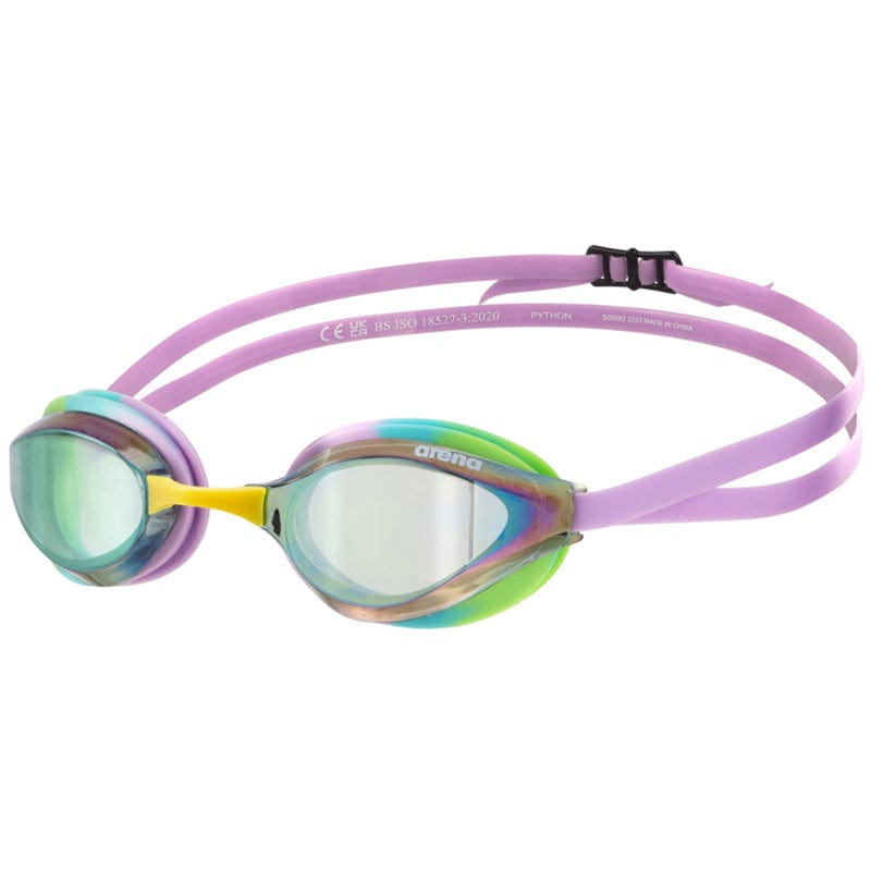 Arena - Python Mirror Goggles - Green/Violet/Green