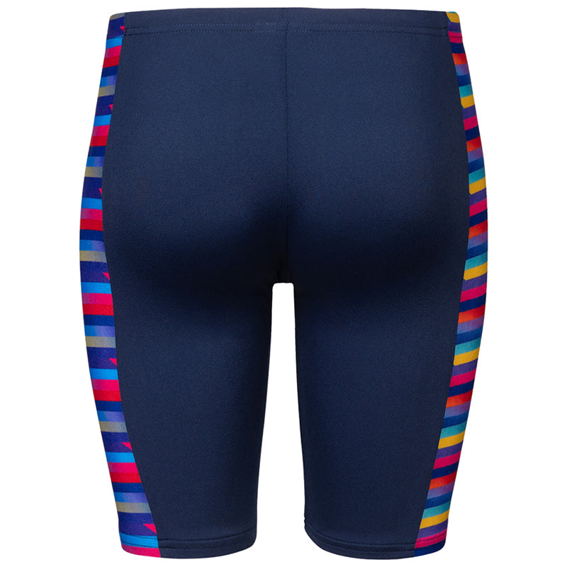Arena - Racing Stripe Boy's Jammer - Navy-Multi