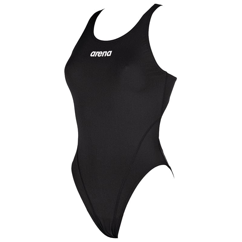 Arena - Solid Swim Tech Back Ladies Swimsuit - Black/White