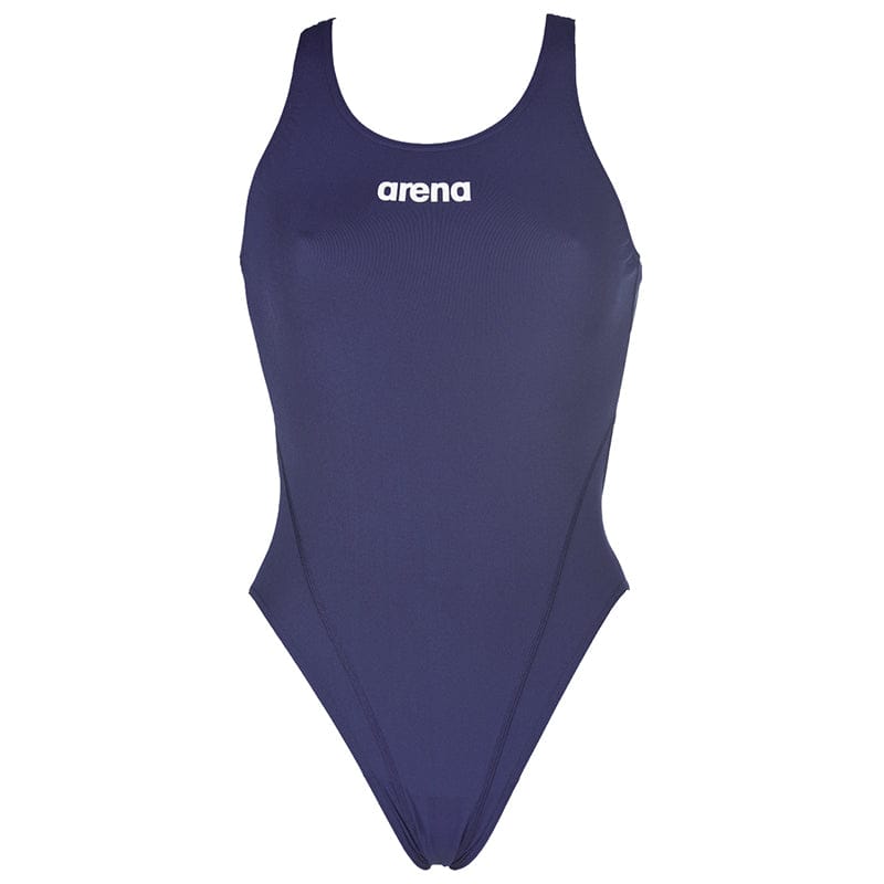 Arena - Solid Swim Tech Back Ladies Swimsuit - Navy/White