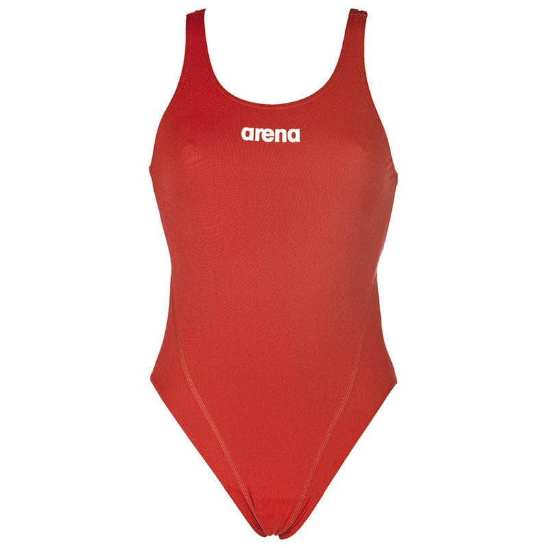 Arena - Solid Swim Tech Back Ladies Swimsuit - Red/White