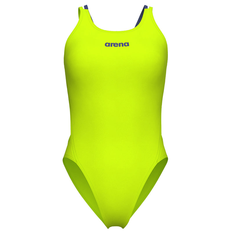 Arena - Solid Swim Tech Multi Back Ladies Swimsuit - Lime-Dusk