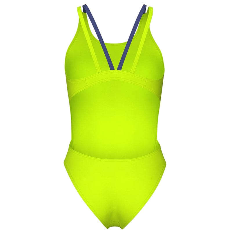 Arena - Solid Swim Tech Multi Back Ladies Swimsuit - Lime-Dusk
