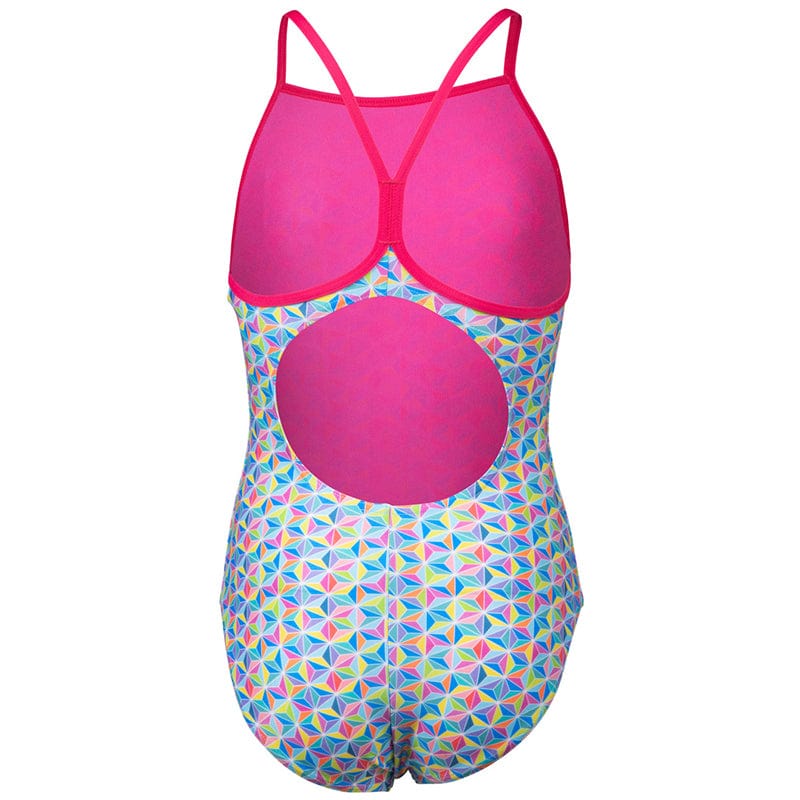 Arena - Starfish Lightdrop Back Girls Swimsuit - Rose/Multi