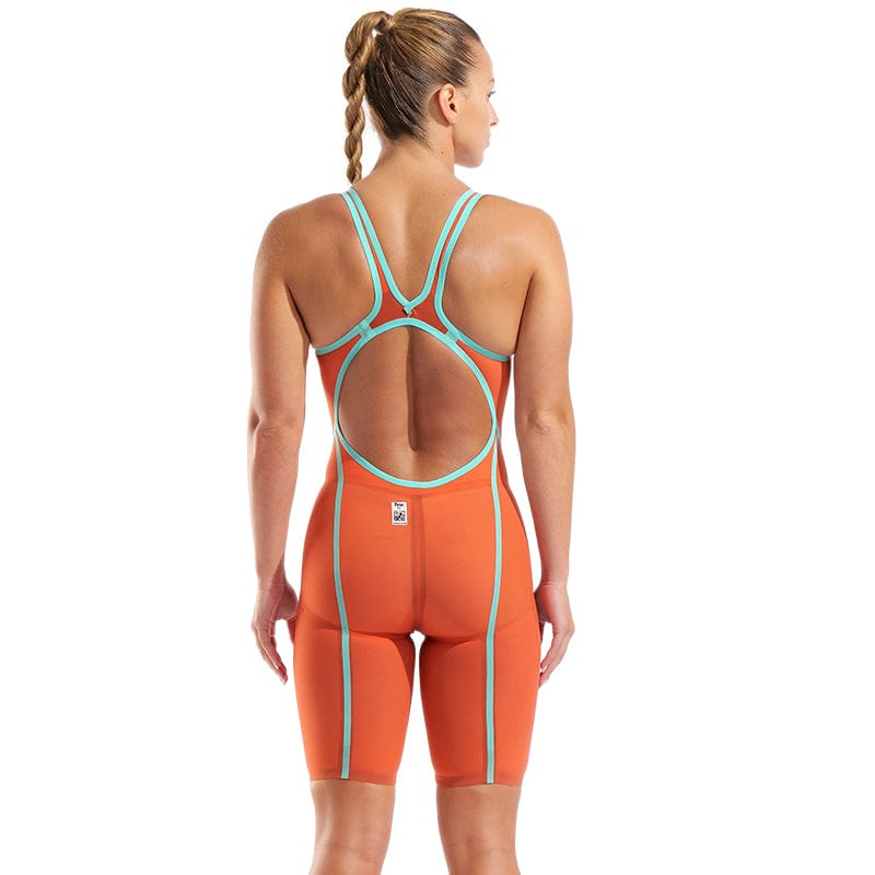 Arena - Sunset Coral Limited Edition Powerskin Carbon Glide Women's Open-Back – Red/Coral